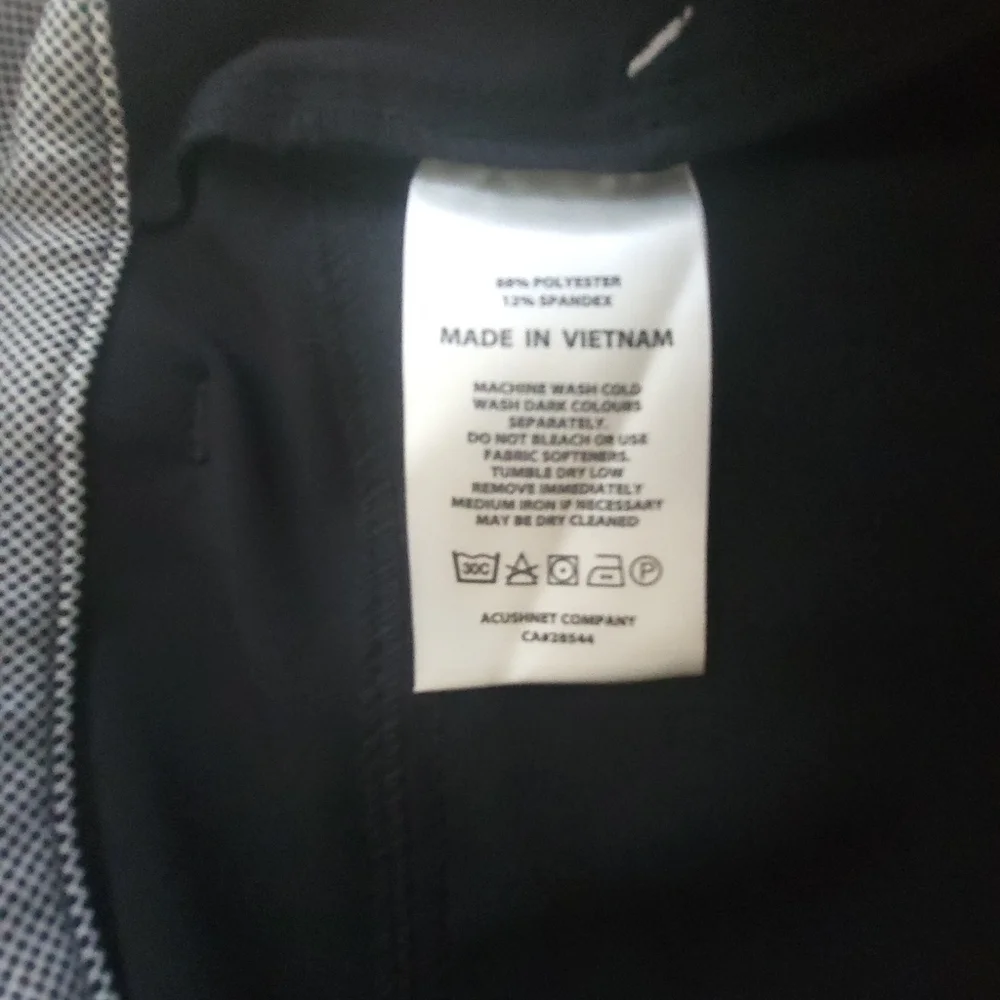 FootJoy‎ Southpole Flex Golf Pants Men Large Black Stretch Excellent Trousers